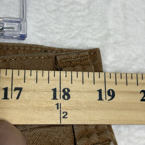 Carhartt Straight Fit Double Knee Dungaree Pants Mens 38x32 Brown 103340 READ - Picture 11 of 16